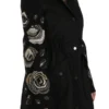 John Richmond Women's Elegant Black Beaded Parka Jacket for Women