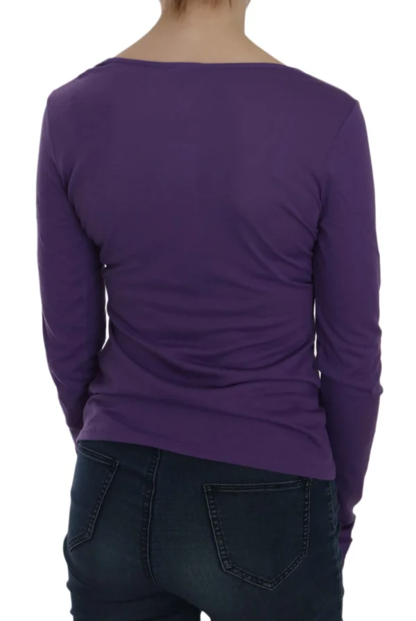 Exte Women's Crystal Embellished U-Neck Blouse