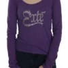 Exte Women's Crystal Embellished U-Neck Blouse