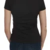 Exte Women's Black Hearts Print Crew Neck Blouse