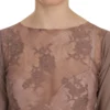 PINK MEMORIES Women's Boat Neck Cotton Lace Blouse