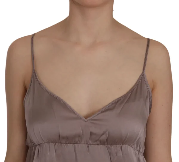 PINK MEMORIES Women's Elegant Spaghetti Strap Silk Mini Dress