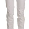 Dondup Women's Chic White Skinny Cotton Blend Pants