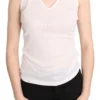 GF Ferre Women's Elegant White Halter Casual Tank Top