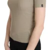 GF Ferre Women's Chic Gray Nylon Tank Top with Designer Flair