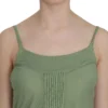 PINK MEMORIES Women's Emerald Silk Spaghetti Strap Tank Top