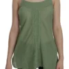 PINK MEMORIES Women's Emerald Silk Spaghetti Strap Tank Top