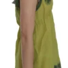 PINK MEMORIES Women's Elegant Green Lace Linen Tank Top