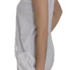 PINK MEMORIES Women's Elegant Sleeveless Cotton Vest in Pristine White