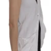PINK MEMORIES Women's Elegant Sleeveless Cotton Vest in Pristine White