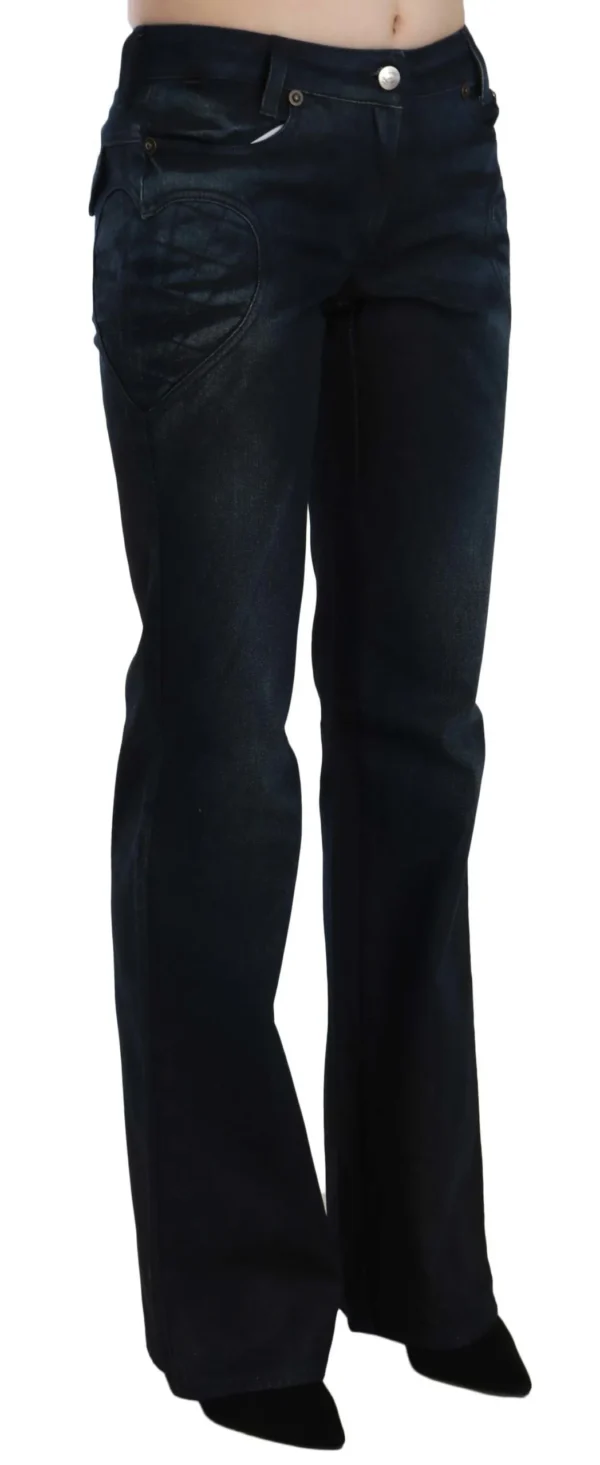 Just Cavalli Women's Chic Mid Waist Straight Denim Pants