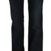 Just Cavalli Women's Chic Mid Waist Straight Denim Pants
