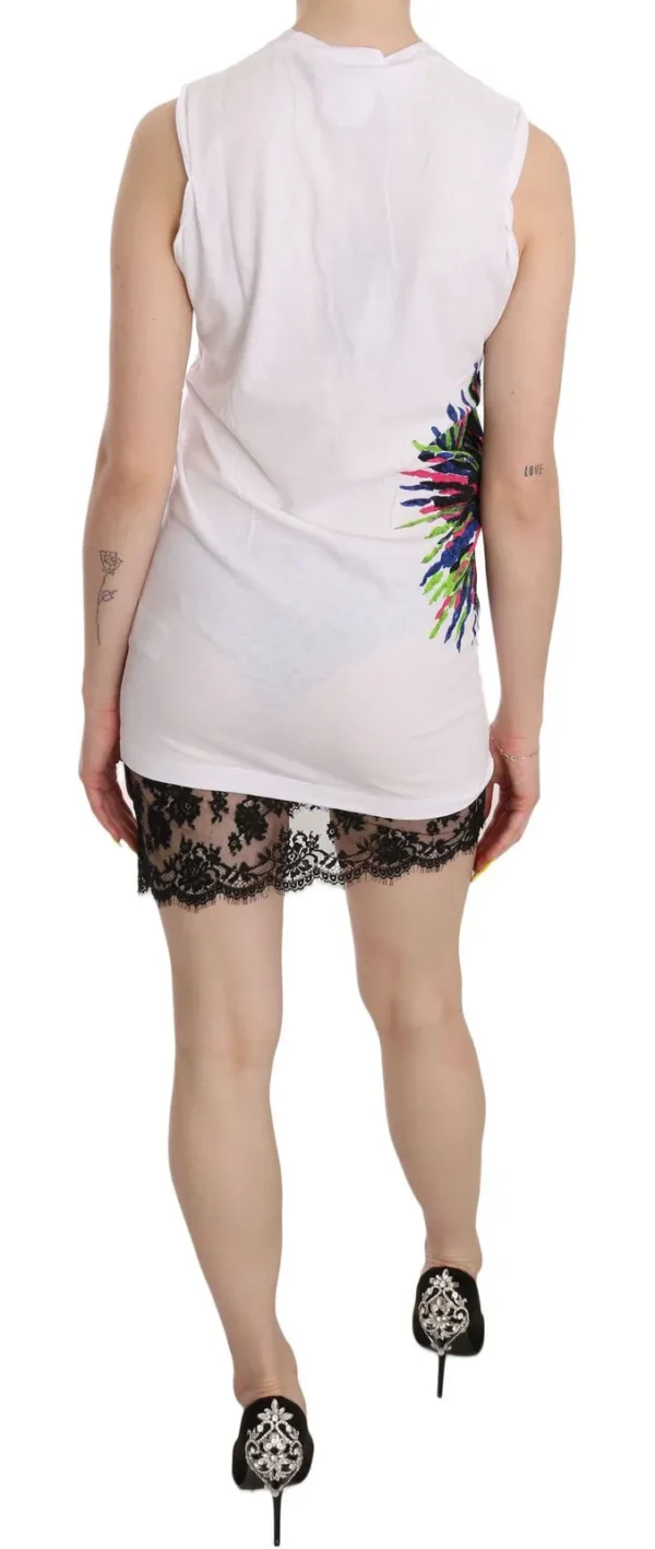Dsquared² Women's Chic White Sleeveless Tunic Dress