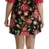 Dolce & Gabbana Women's Elegant Floral Lace A-Line Mini Dress