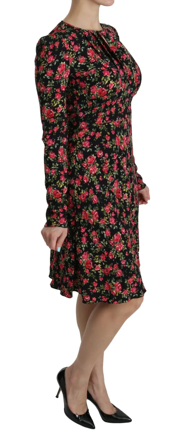 Dolce & Gabbana Women's Floral A-Line Viscose Knee Length Dress