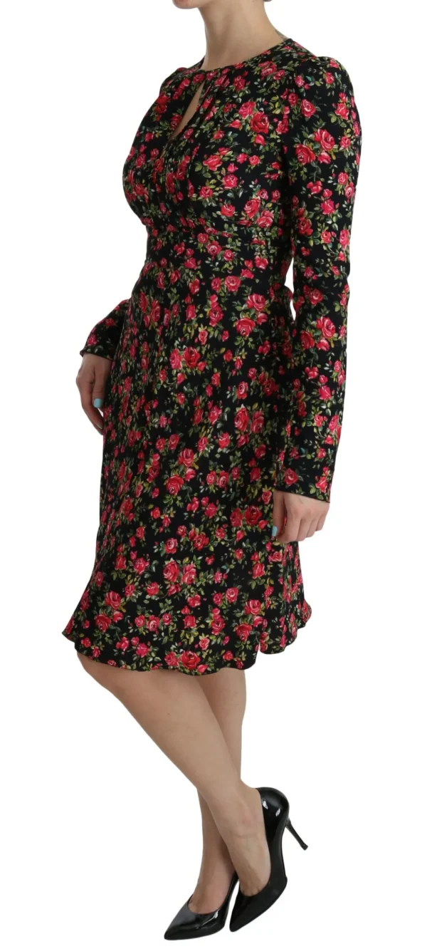 Dolce & Gabbana Women's Floral A-Line Viscose Knee Length Dress