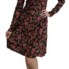 Dolce & Gabbana Women's Floral A-Line Viscose Knee Length Dress