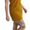 Dolce & Gabbana Women's Mustard Velvet Shift Mini Dress