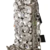 Dolce & Gabbana Women's Crystal Embellished Silver Crossbody Purse
