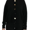 Dolce & Gabbana Women's Elegant Black Cashmere Cardigan Top