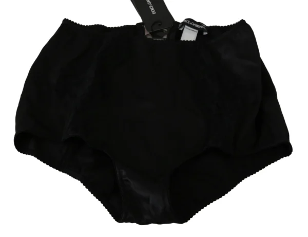 Dolce & Gabbana Women's Elegant Silk Blend Black Underwear