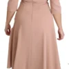 Dolce & Gabbana Women's Elegant Light Pink A-Line Knee Length Dress