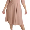 Dolce & Gabbana Women's Elegant Light Pink A-Line Knee Length Dress