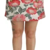 Dolce & Gabbana Women's Elegant White Floral High Waist Skirt
