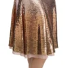 Dolce & Gabbana Women's Gold Sequined High Waist Skirt