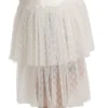 Dolce & Gabbana Women's Elegant White Lace High-Waist Skirt