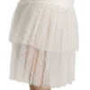 Dolce & Gabbana Women's Elegant White Lace High-Waist Skirt