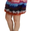 Dolce & Gabbana Women's Chic Feather Embellished High Waist Skirt