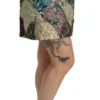 Dolce & Gabbana Women's Vibrant Floral Jacquard Designer Skirt