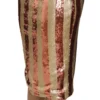 Dolce & Gabbana Women's Elegant Gold Stripe High Waist Skirt