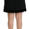 Dolce & Gabbana Women's Elegant High-Waist Black Skirt