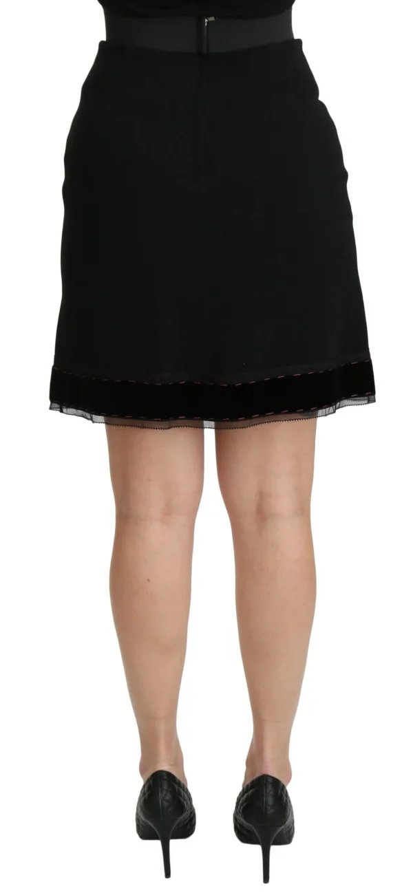 Dolce & Gabbana Women's Elegant High-Waist Black Skirt