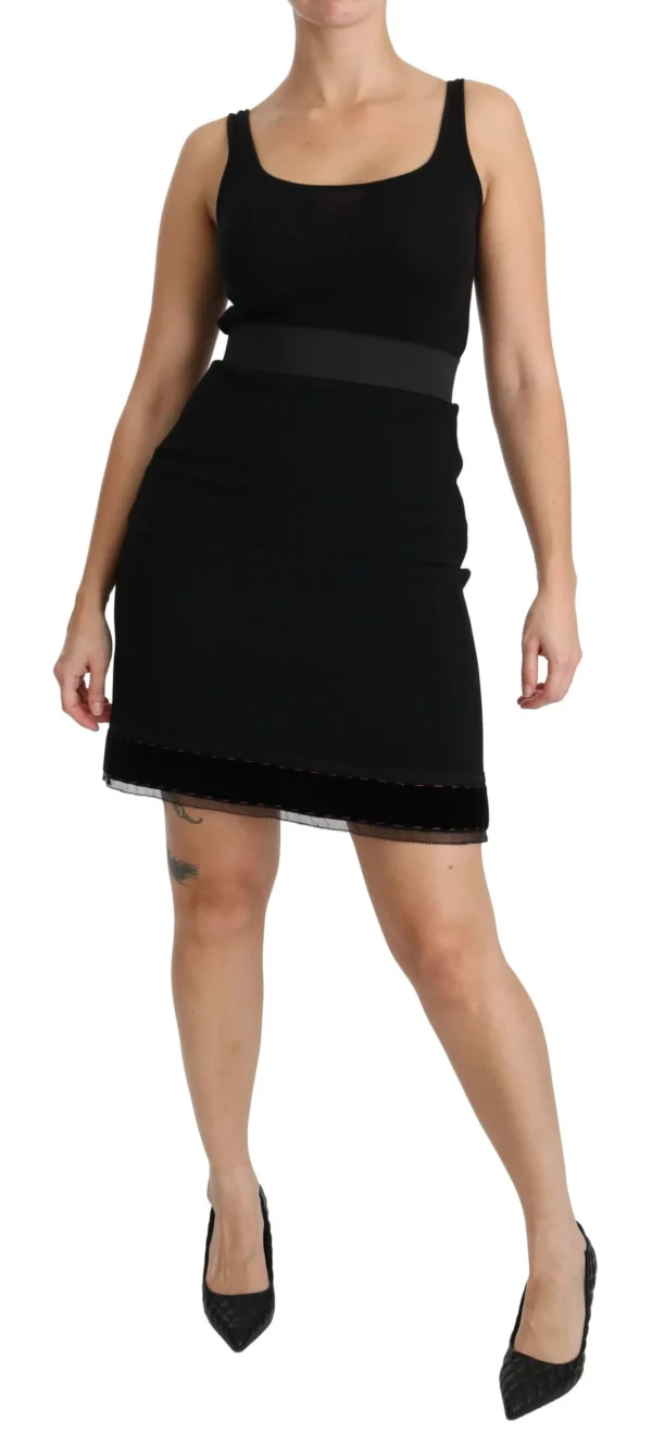 Dolce & Gabbana Women's Elegant High-Waist Black Skirt