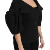 Dolce & Gabbana Women's Elegant Black Virgin Wool Coat