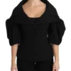 Dolce & Gabbana Women's Elegant Black Virgin Wool Coat