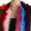 Dolce & Gabbana Women's Elegant Multicolor Feather Long Coat Jacket