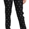 Dolce & Gabbana Women's Elegant Mid Waist Skinny Silk Pants