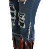 Dolce & Gabbana Women's Chic Low Waist Cropped Jeans