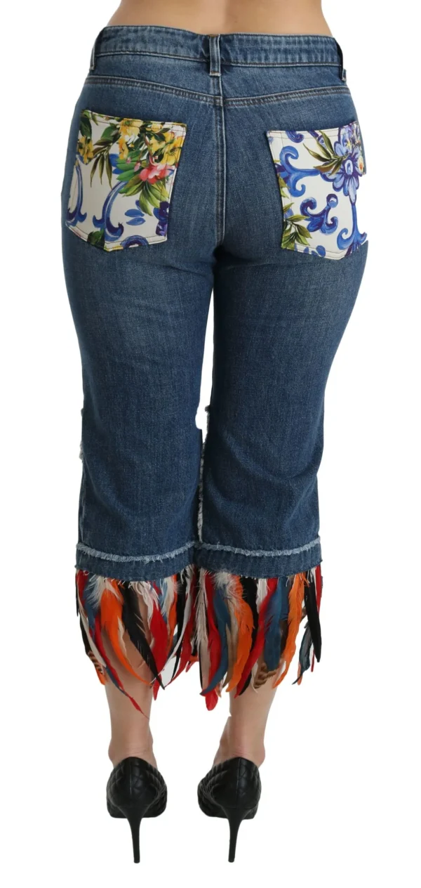 Dolce & Gabbana Women's Chic Low Waist Cropped Jeans