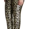 Dolce & Gabbana Women's Chic High Waist Leopard Sequin Pants