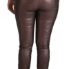 Dolce & Gabbana Women's High Waist Slim Fit Metallic Pants