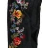 Dolce & Gabbana Women's Elegant High Waist Wide Leg Floral Pants