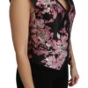 Dolce & Gabbana Women's Elegant Floral Brocade Plunging Vest Top