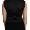 Dolce & Gabbana Women's Elegant Floral Brocade Plunging Vest Top