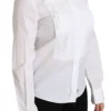 Dolce & Gabbana Women's Elegant White Collared Long Sleeve Polo Top