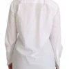 Dolce & Gabbana Women's Elegant White Turtle Neck Polo Top